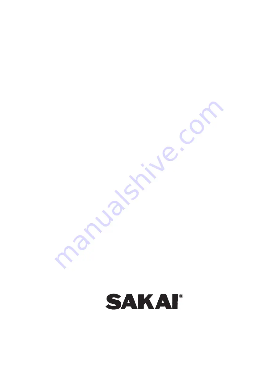 Sakai SV201-1 Shop Manual Download Page 1