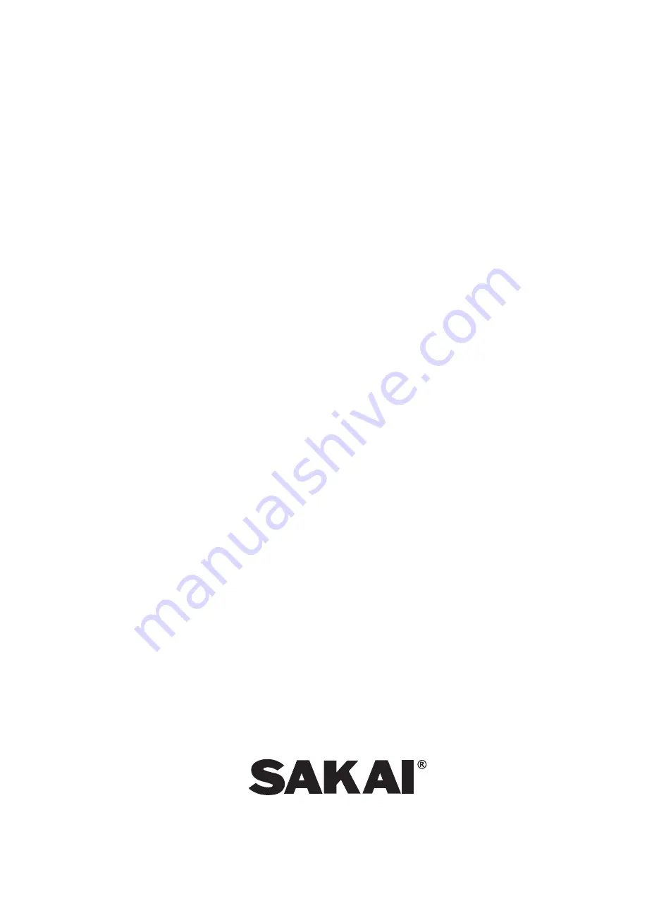 Sakai SV400D-2 Shop Manual Download Page 1