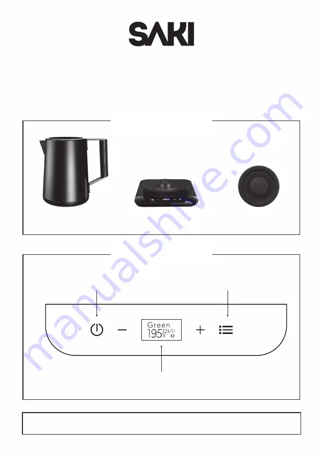 SAKI Kettle Quick Start Manual Download Page 1