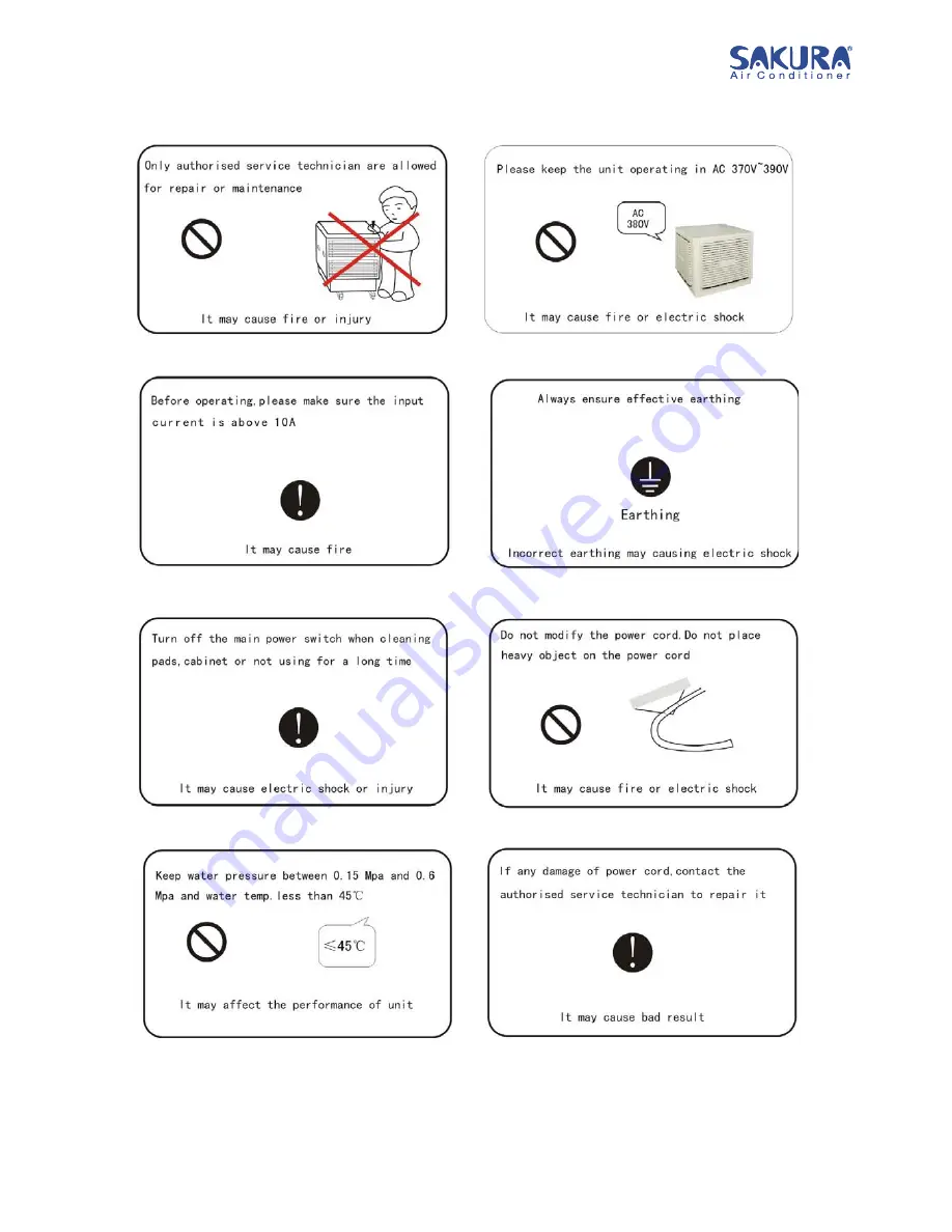 Sakura HBK-23DL Operation / Installation / Service Manual Download Page 7