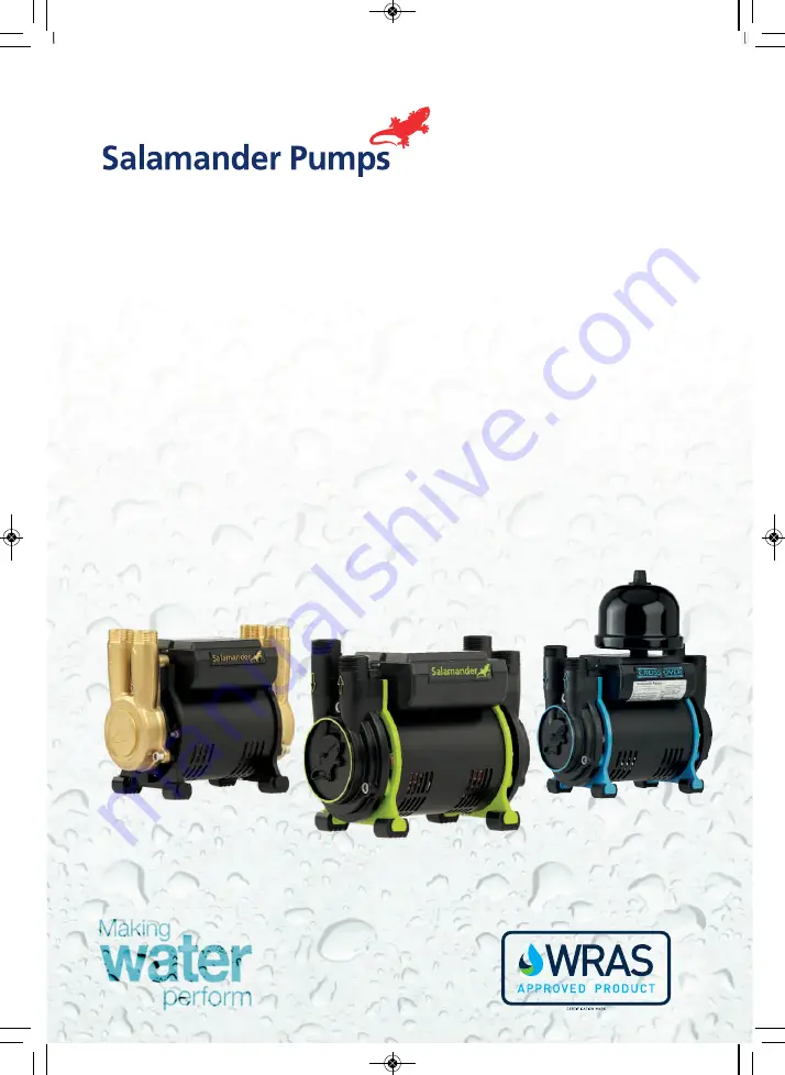 Salamander Pumps CT Bathroom 60B Installation And Warranty Manual Download Page 1