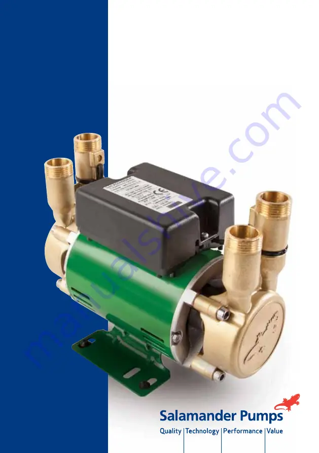 Salamander Pumps CT FORCE 15 PT Installation And Warranty Manual Download Page 1