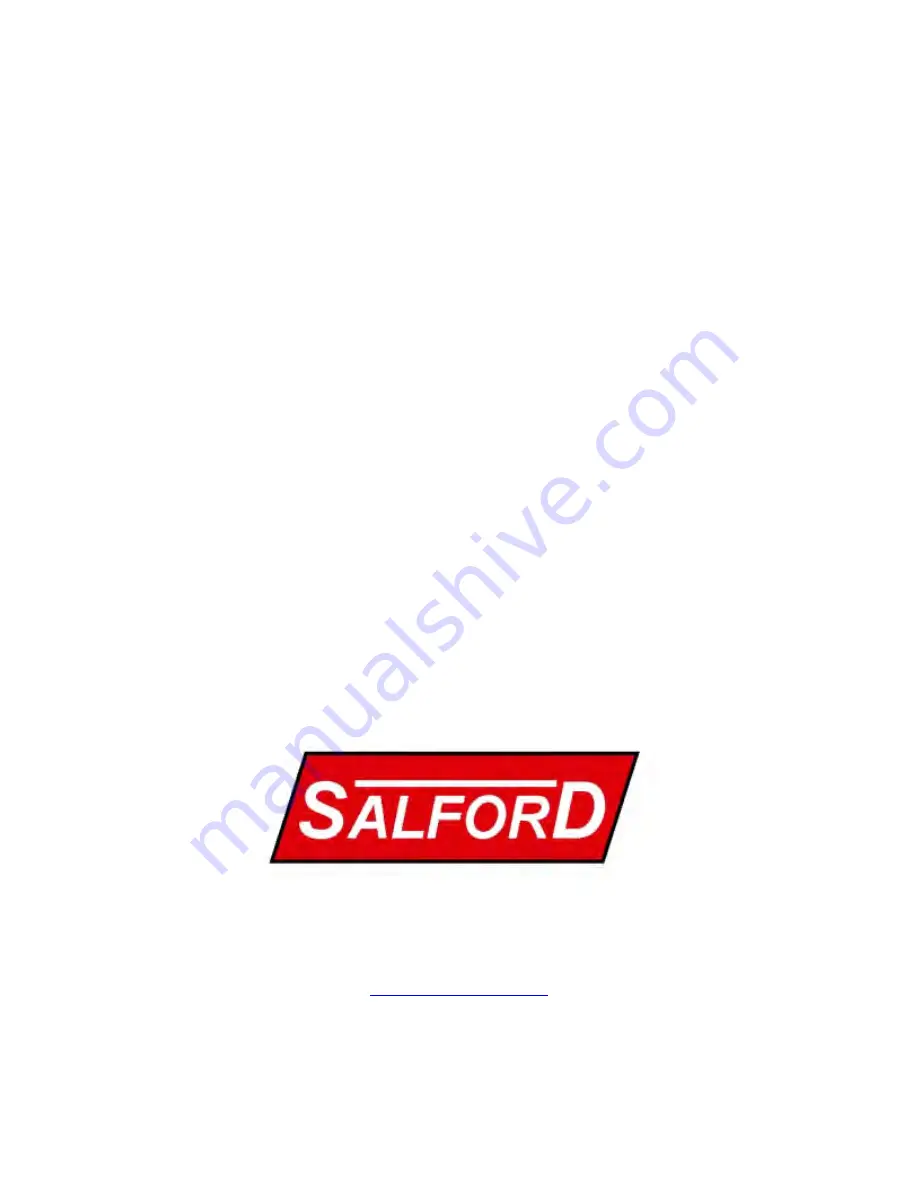 Salford I-1100 Assembly And Parts Manual Download Page 74