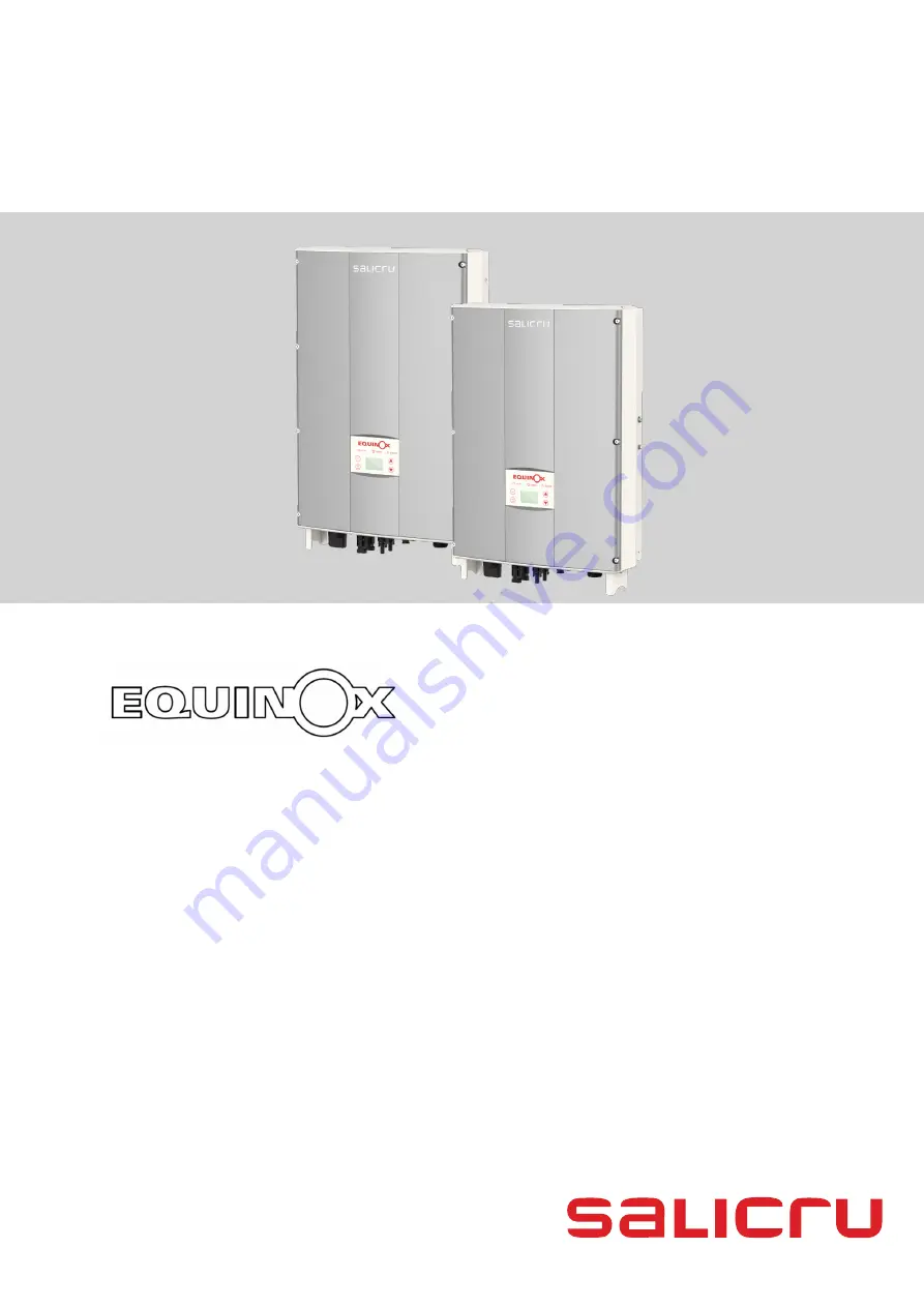 Salicru EQUINOX EQX 5000-2T Quick Manual Download Page 1