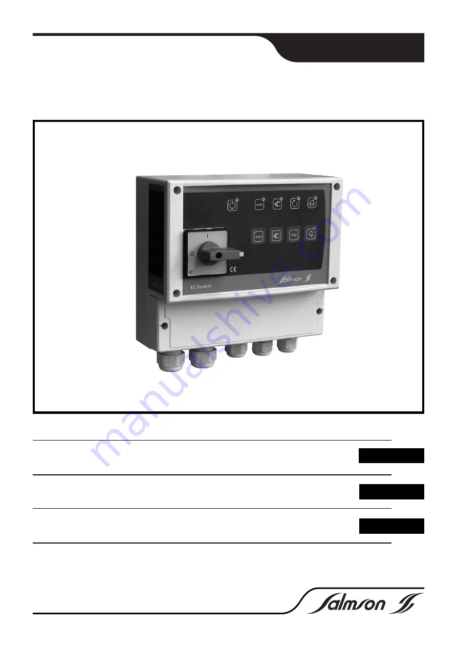 salmson COFFRETS EC-DRAIN Installation And Starting Instructions Download Page 1