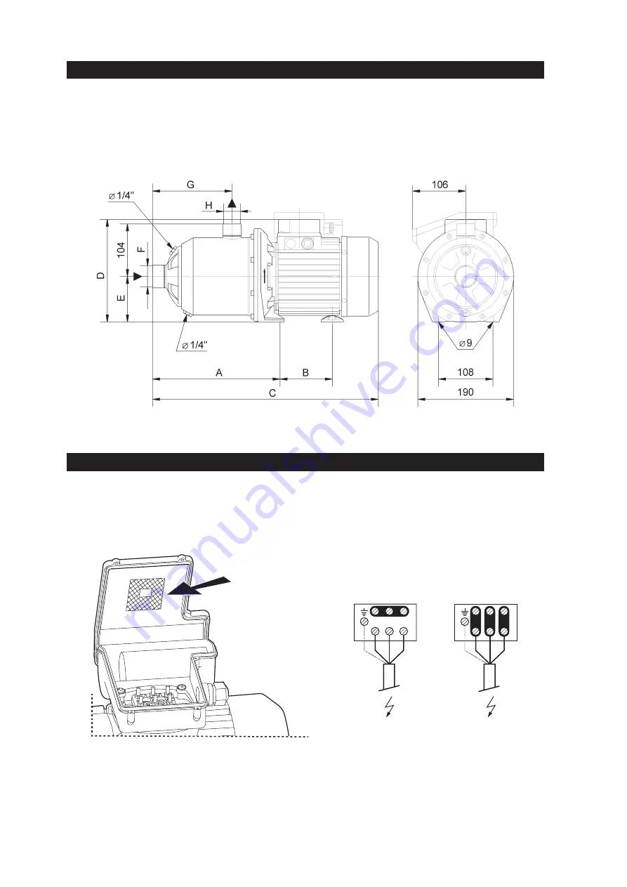 salmson MULTI-H 8 Series Installation And Starting Instructions Download Page 3