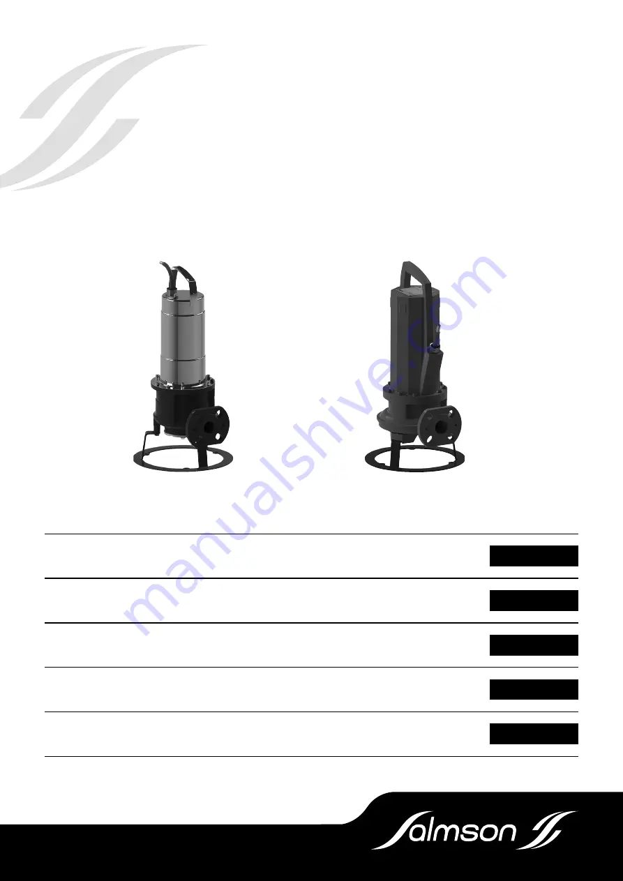 salmson Rocsan SDL Series Installation And Starting Instructions Download Page 1