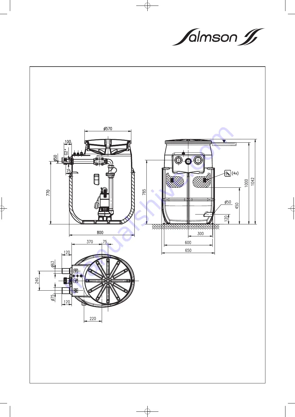 salmson Sanitson Premium 2-204-0,5T4 Скачать руководство пользователя страница 4