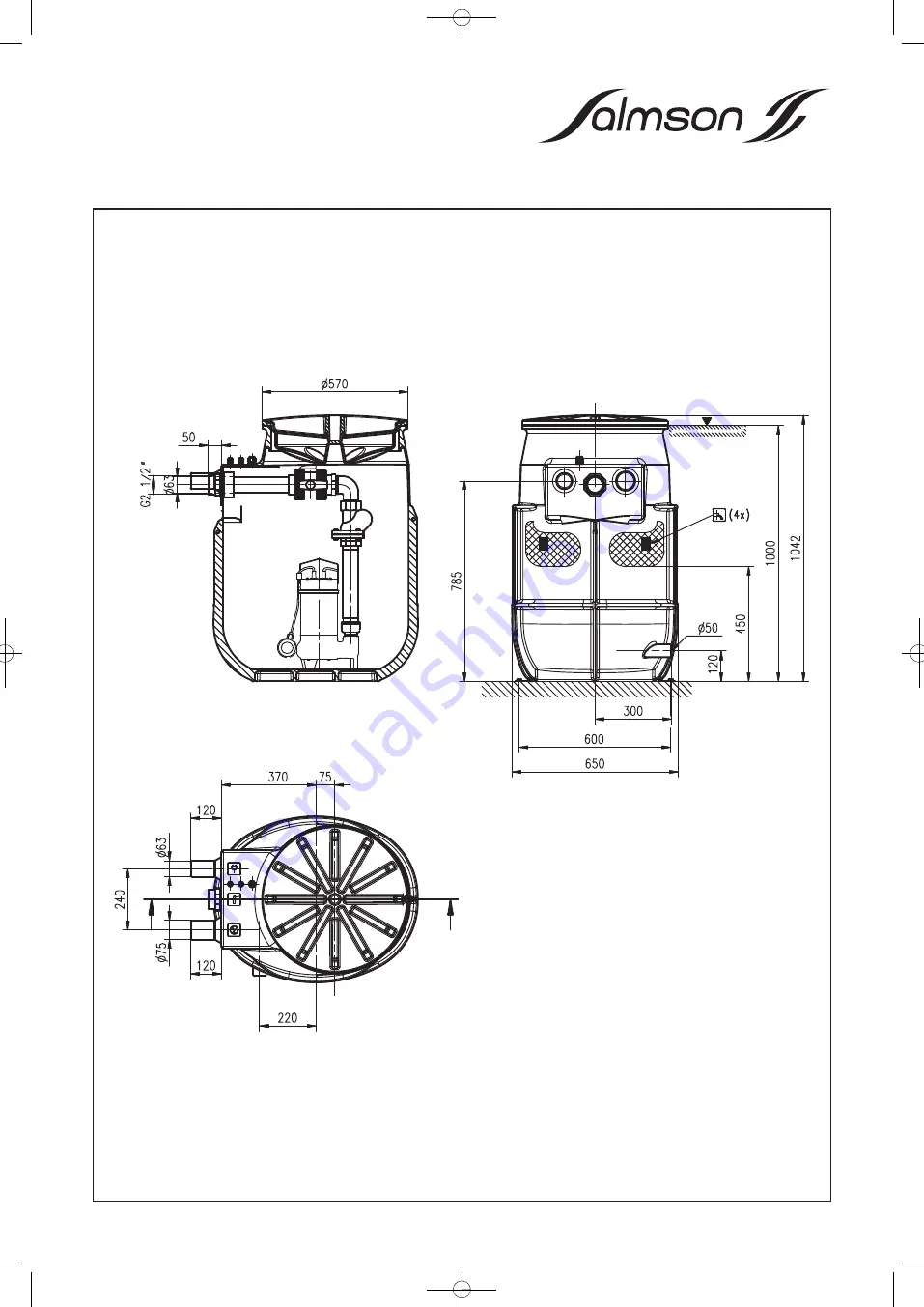 salmson Sanitson Premium 2-204-0,5T4 Installation And Starting Instructions Download Page 6