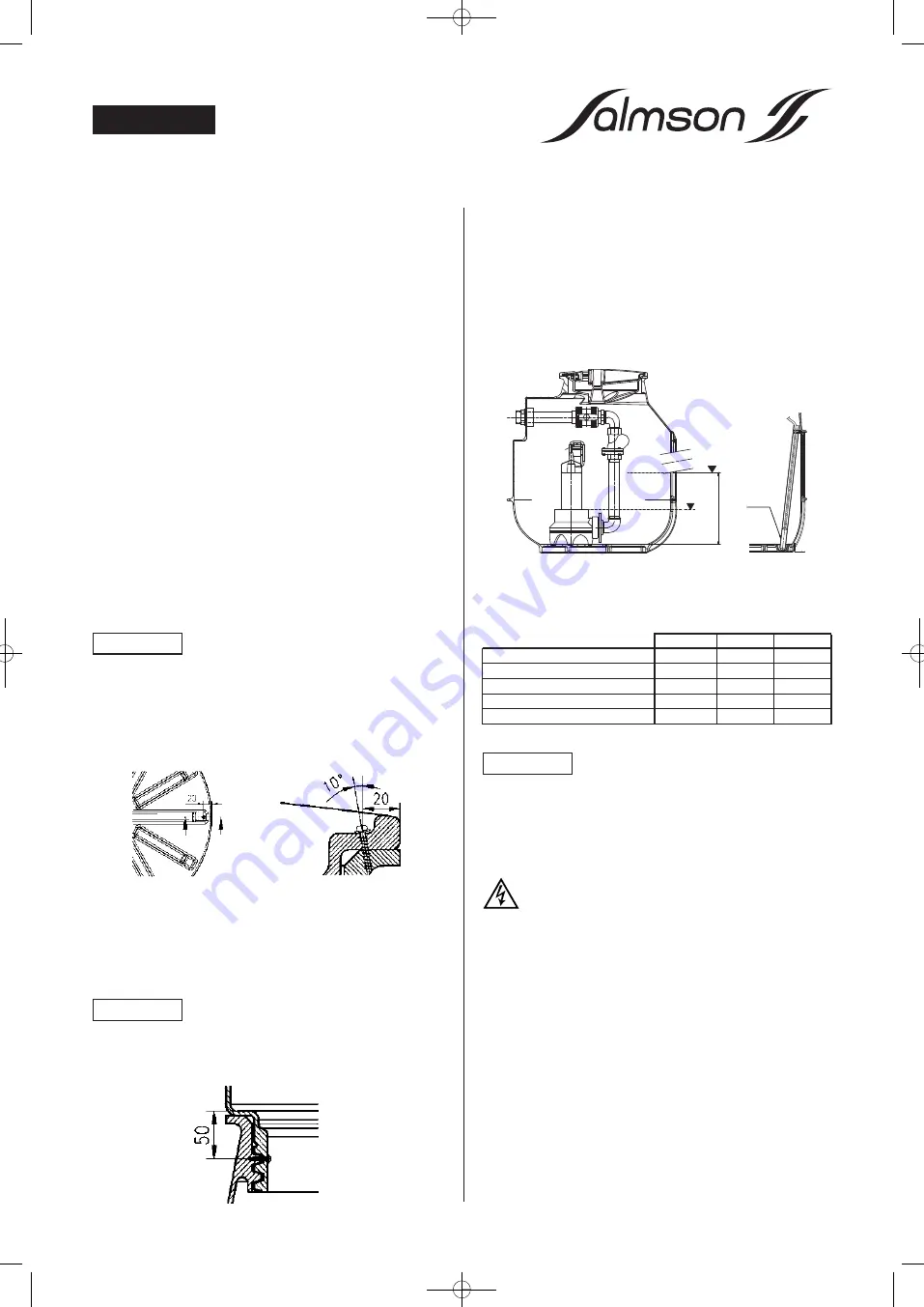 salmson Sanitson Premium 2-204-0,5T4 Installation And Starting Instructions Download Page 15