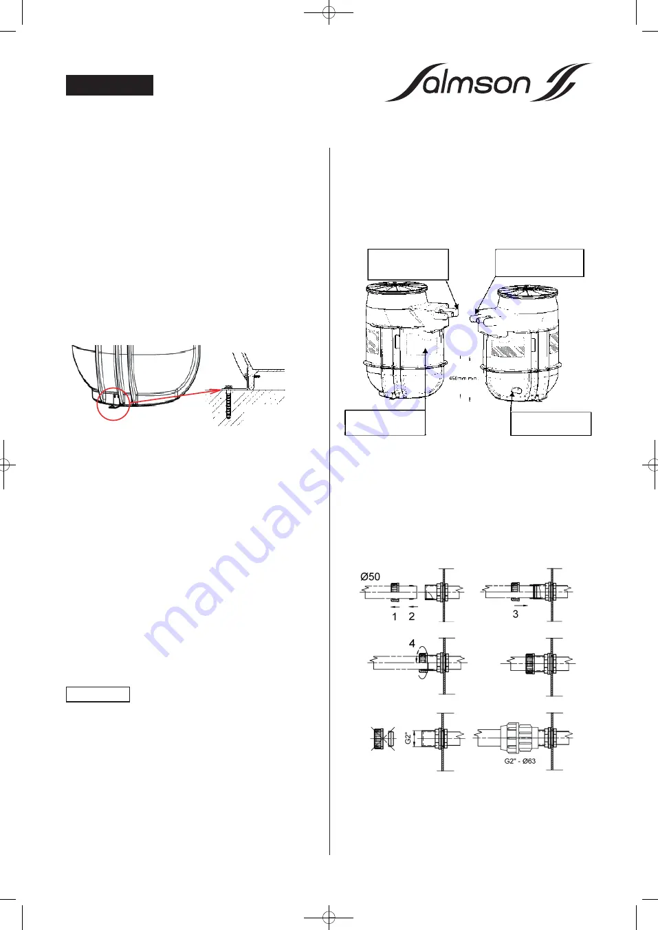 salmson Sanitson Premium 2-204-0,5T4 Installation And Starting Instructions Download Page 19