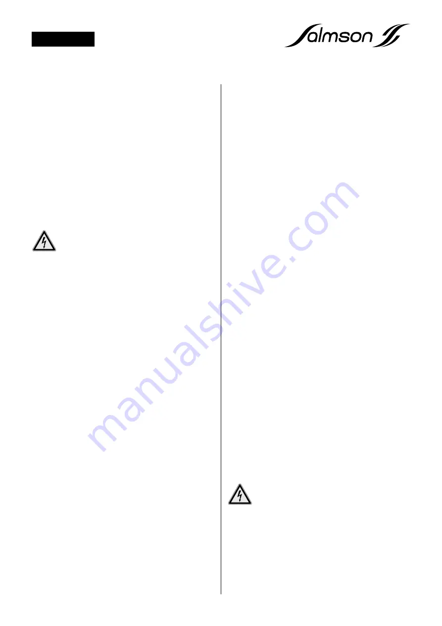 salmson SC-L Installation And Starting Instructions Download Page 70