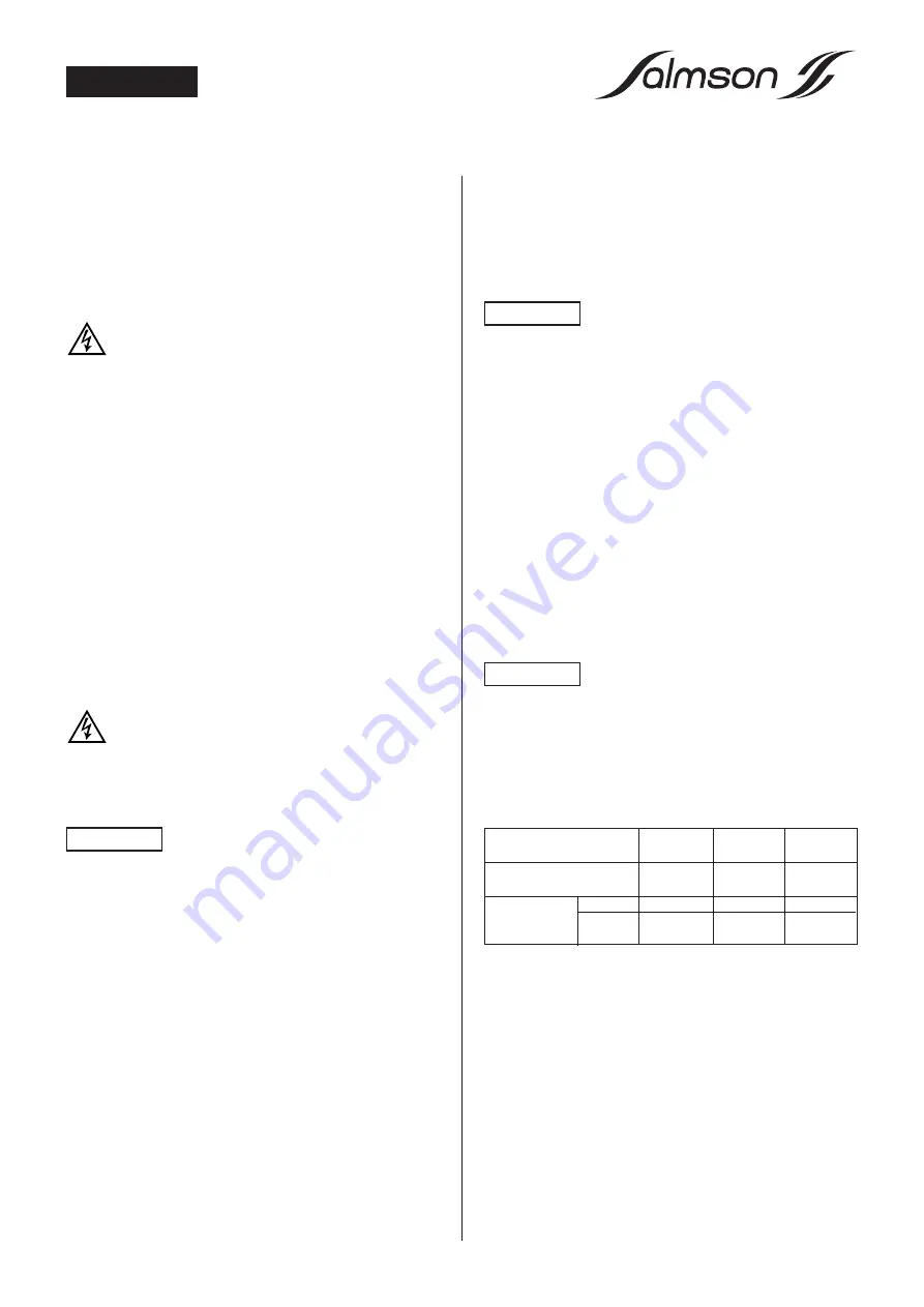 salmson SPRINGSON Installation And Starting Instructions Download Page 7