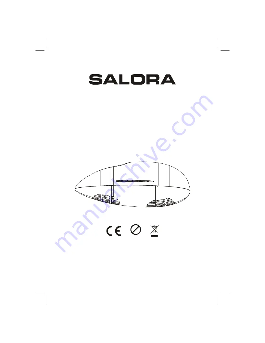 Salora BTS1300 Instruction Manual Download Page 9