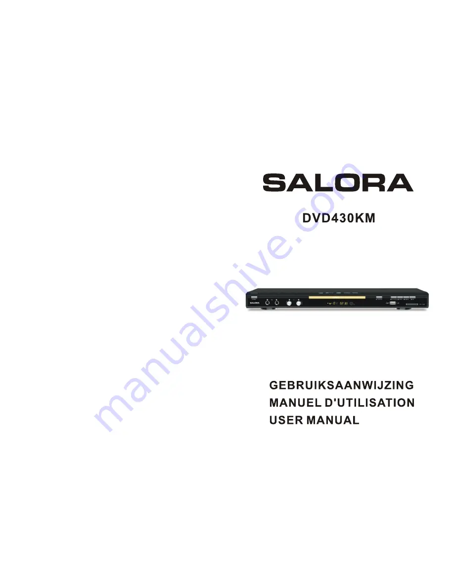 Salora DVD430KM User Manual Download Page 1