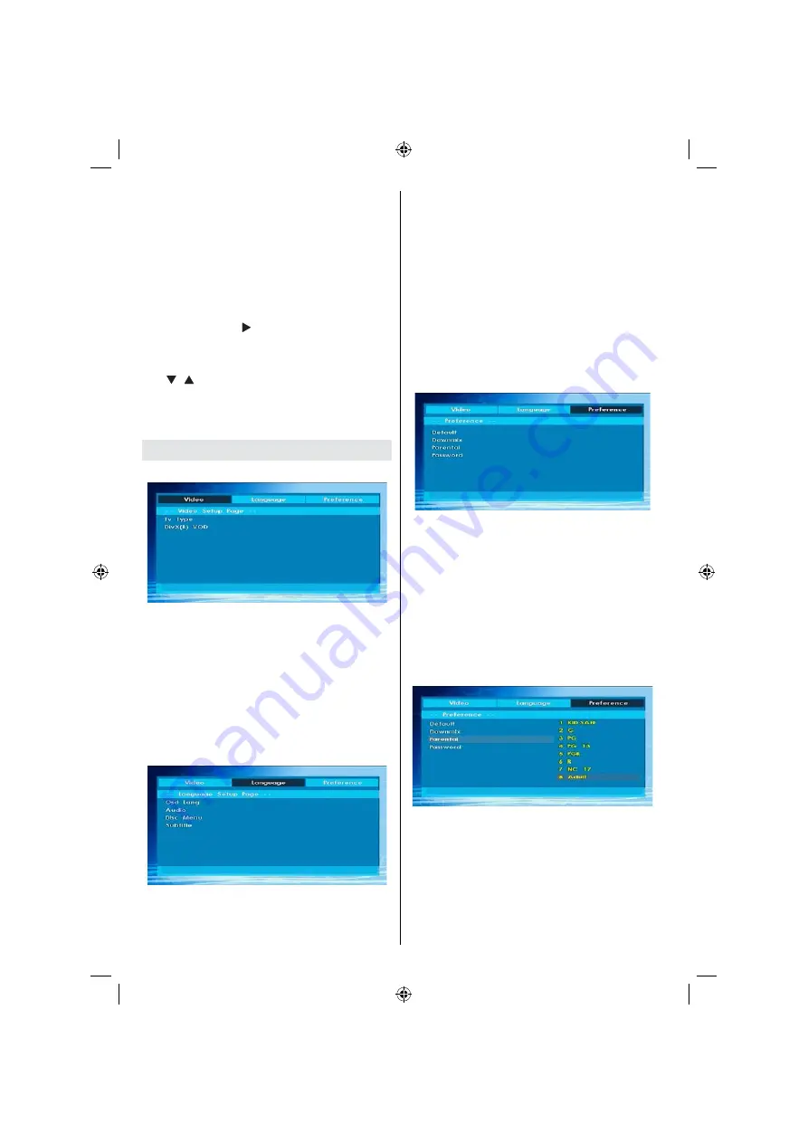 Salora LCD2631DVX Operating Instructions Manual Download Page 109