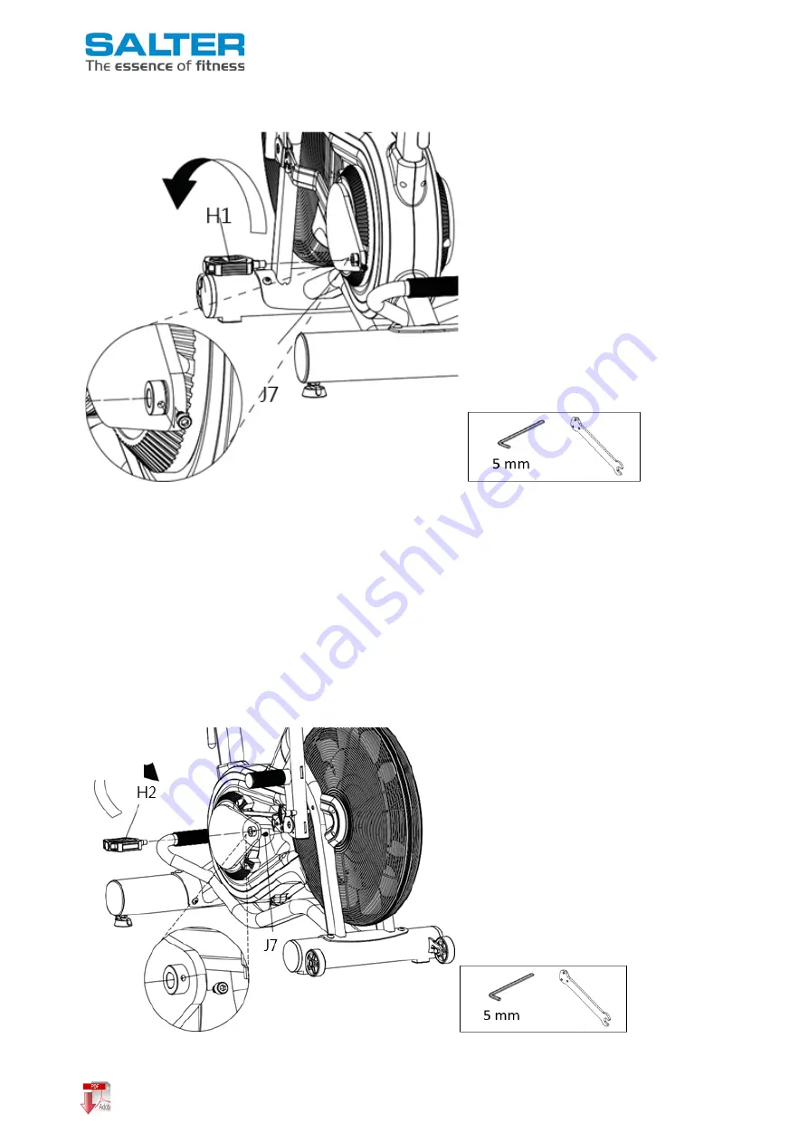 Salter M-280 AIR BIKE Скачать руководство пользователя страница 9