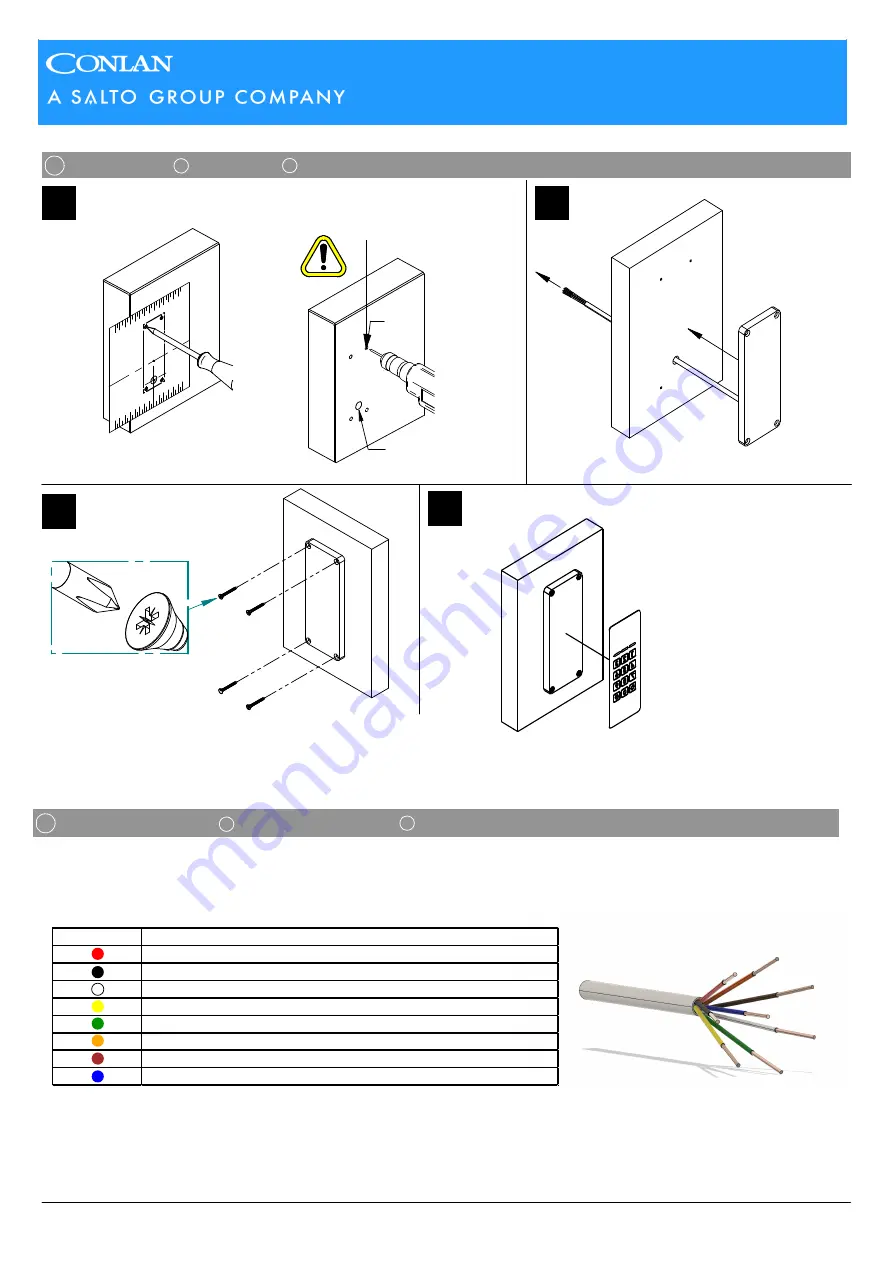 Salto CONLAN CM1200 Installation Manual Download Page 2