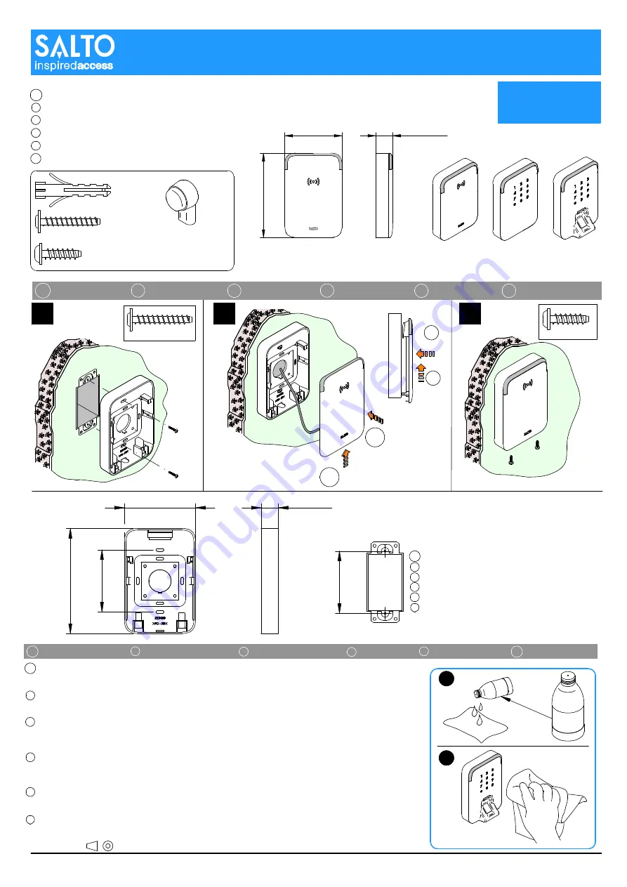 Salto WRD0B Installation Manual Download Page 1