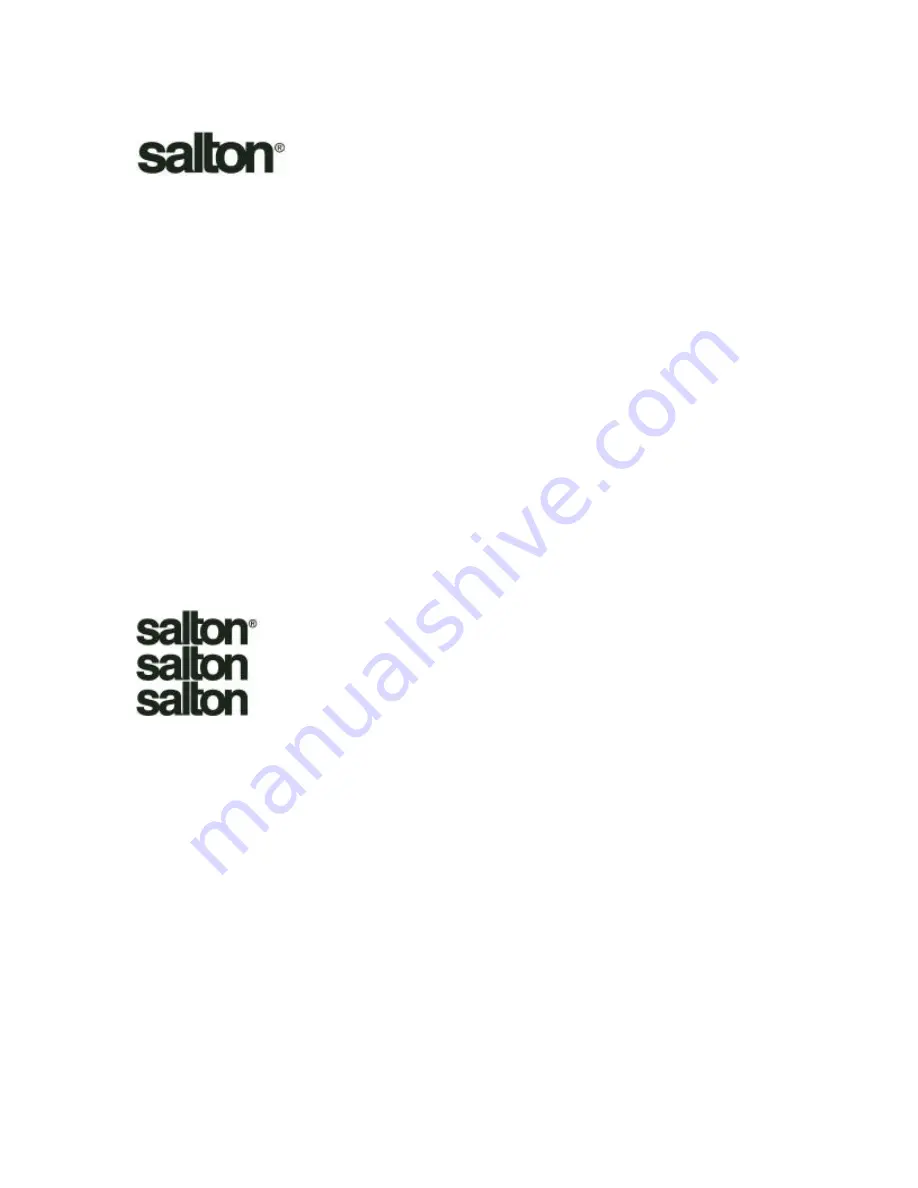 Salton FC-120E Manual Download Page 1