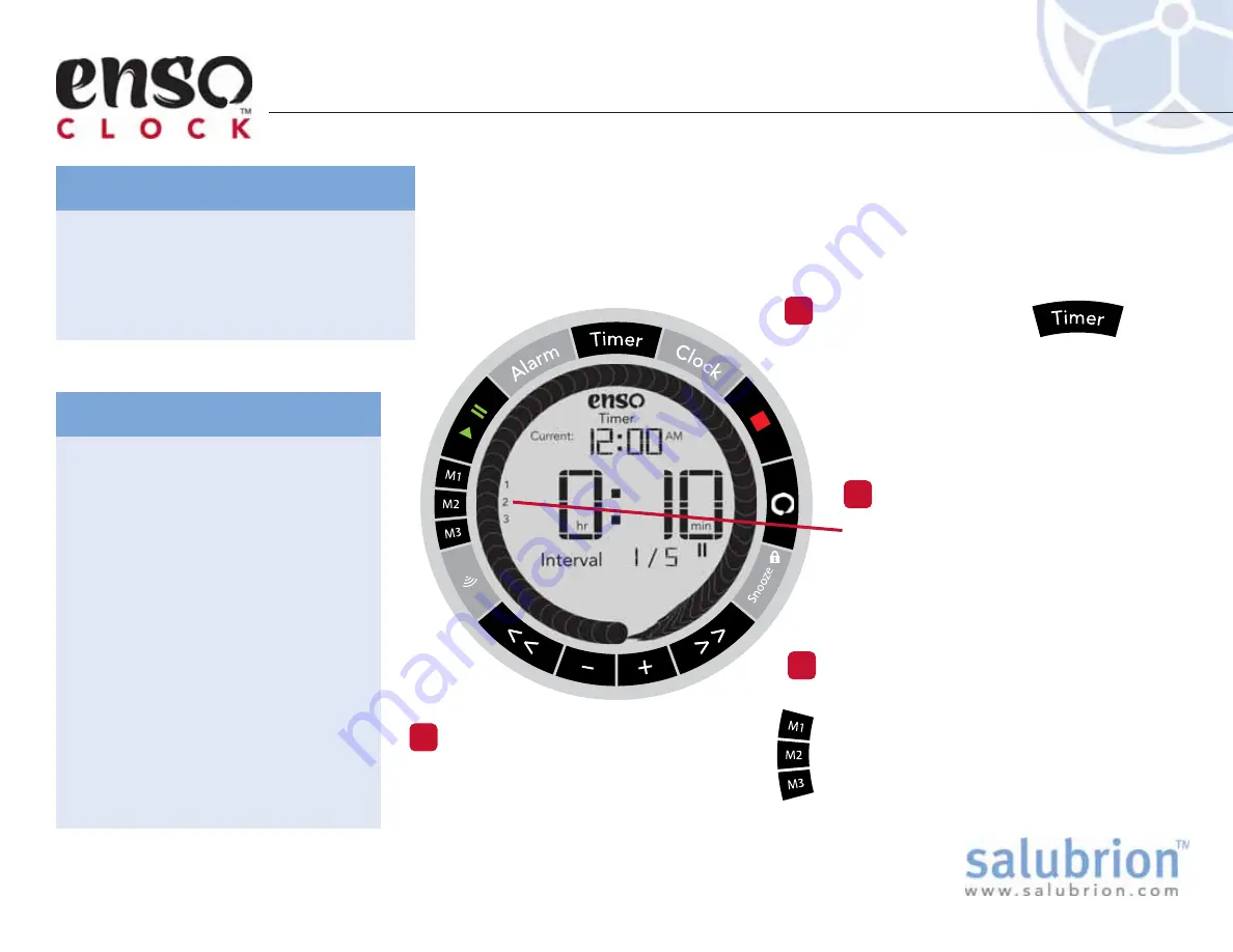 Salubrion Enso Clock Скачать руководство пользователя страница 7