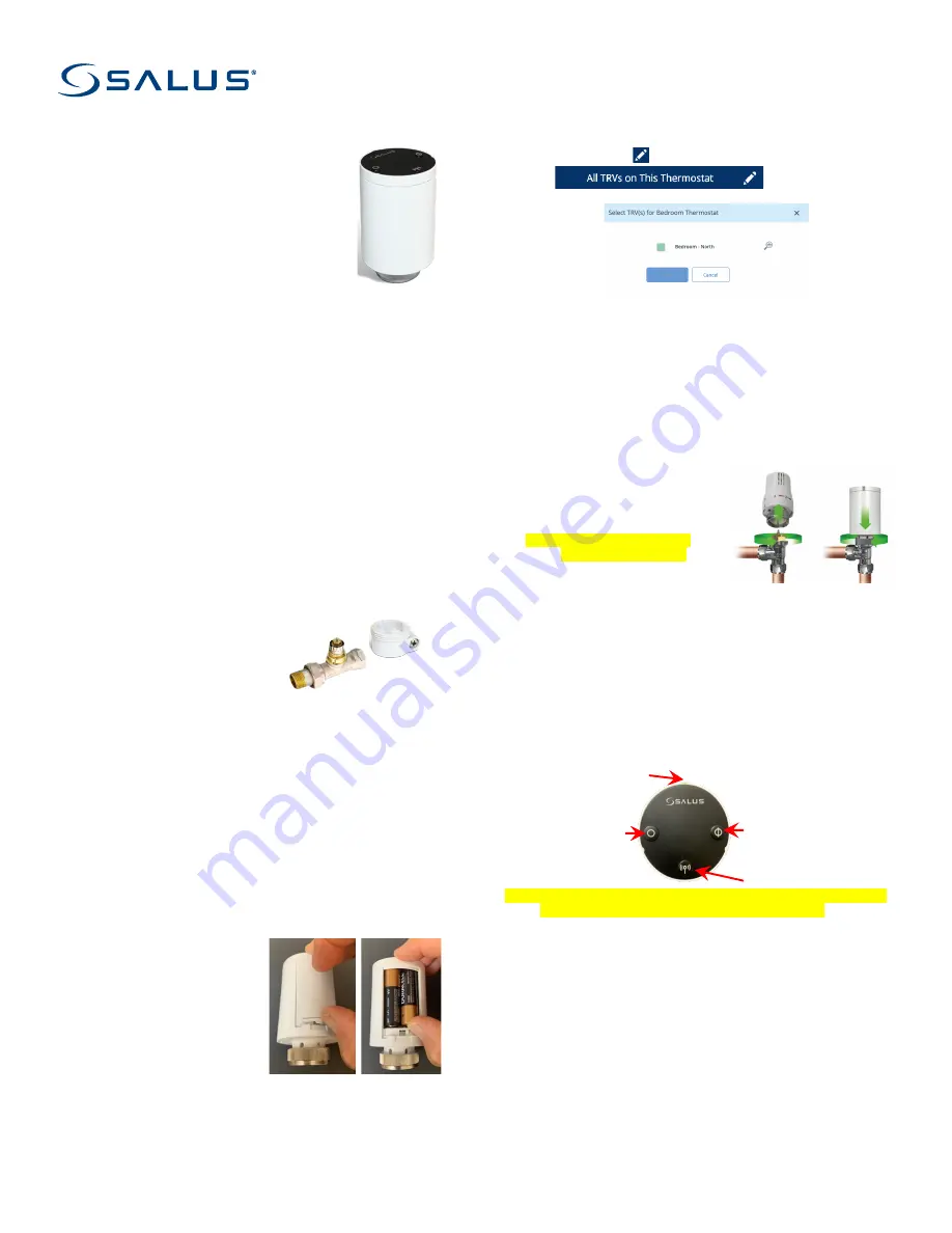 Salus ARV10RFM-3 Manual Download Page 1