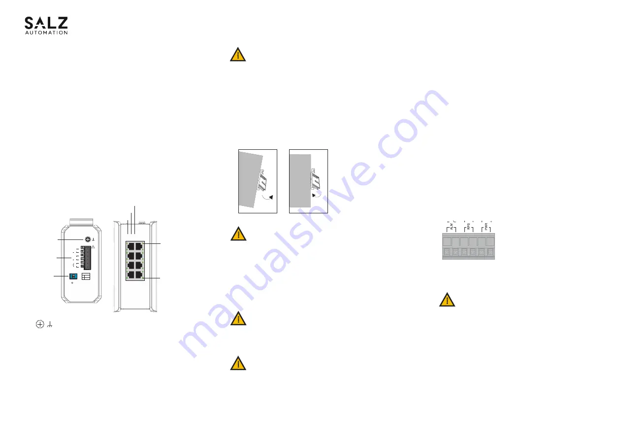 SALZ SWITCH 4008GT Quick Installation Manual Download Page 1