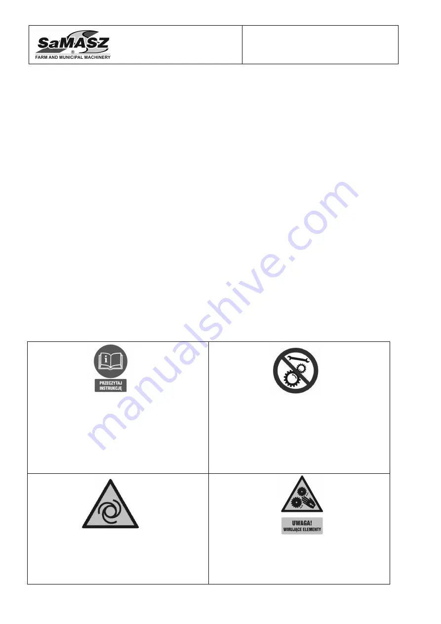 SaMASZ DUO 1200 S Operator'S Manual Download Page 6