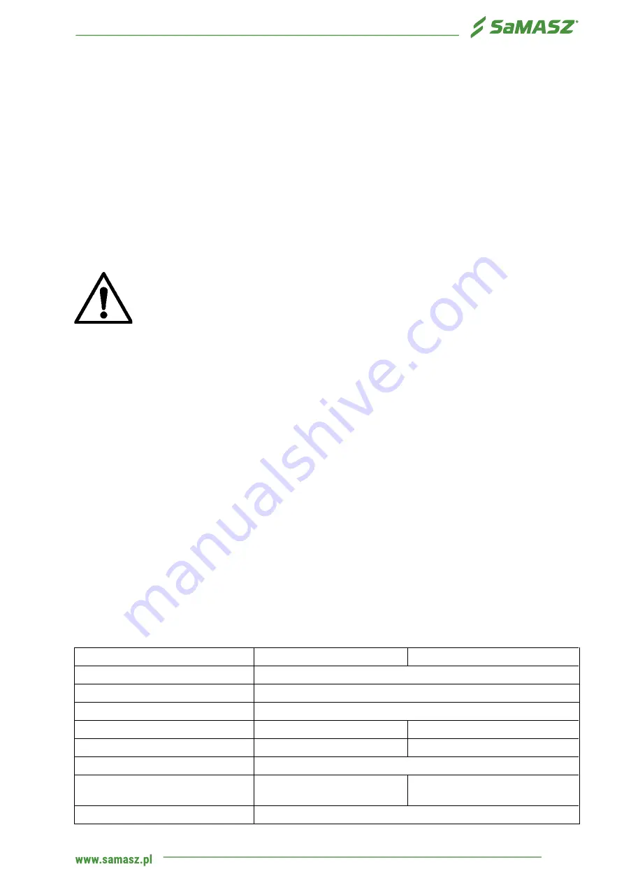 SaMASZ IMPACT 300 H Скачать руководство пользователя страница 5