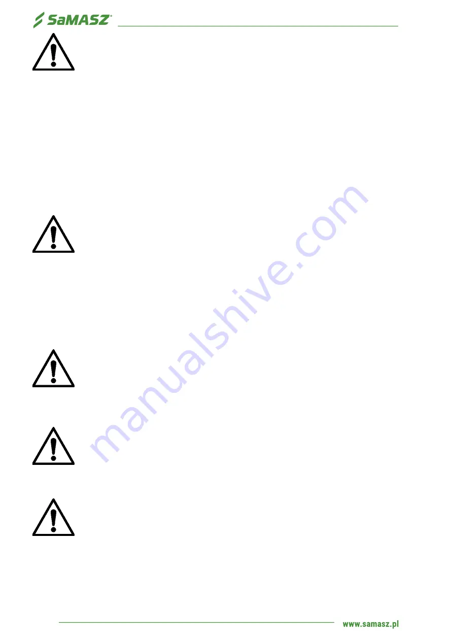 SaMASZ IMPACT 300 H Operator'S Manual Download Page 18