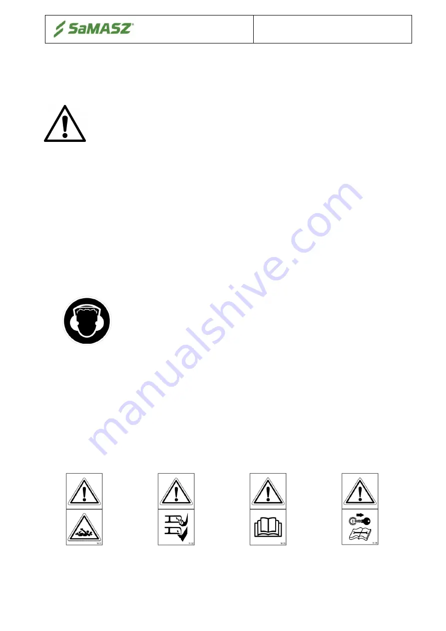 SaMASZ SAMBA 160 Operator'S Manual Download Page 15