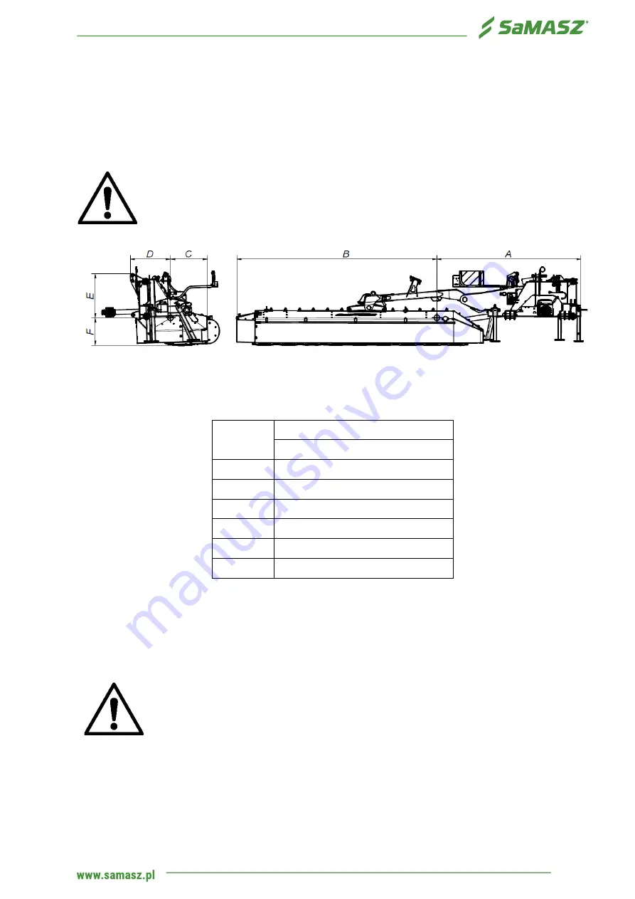 SaMASZ XT 390 Operator'S Manual Download Page 13