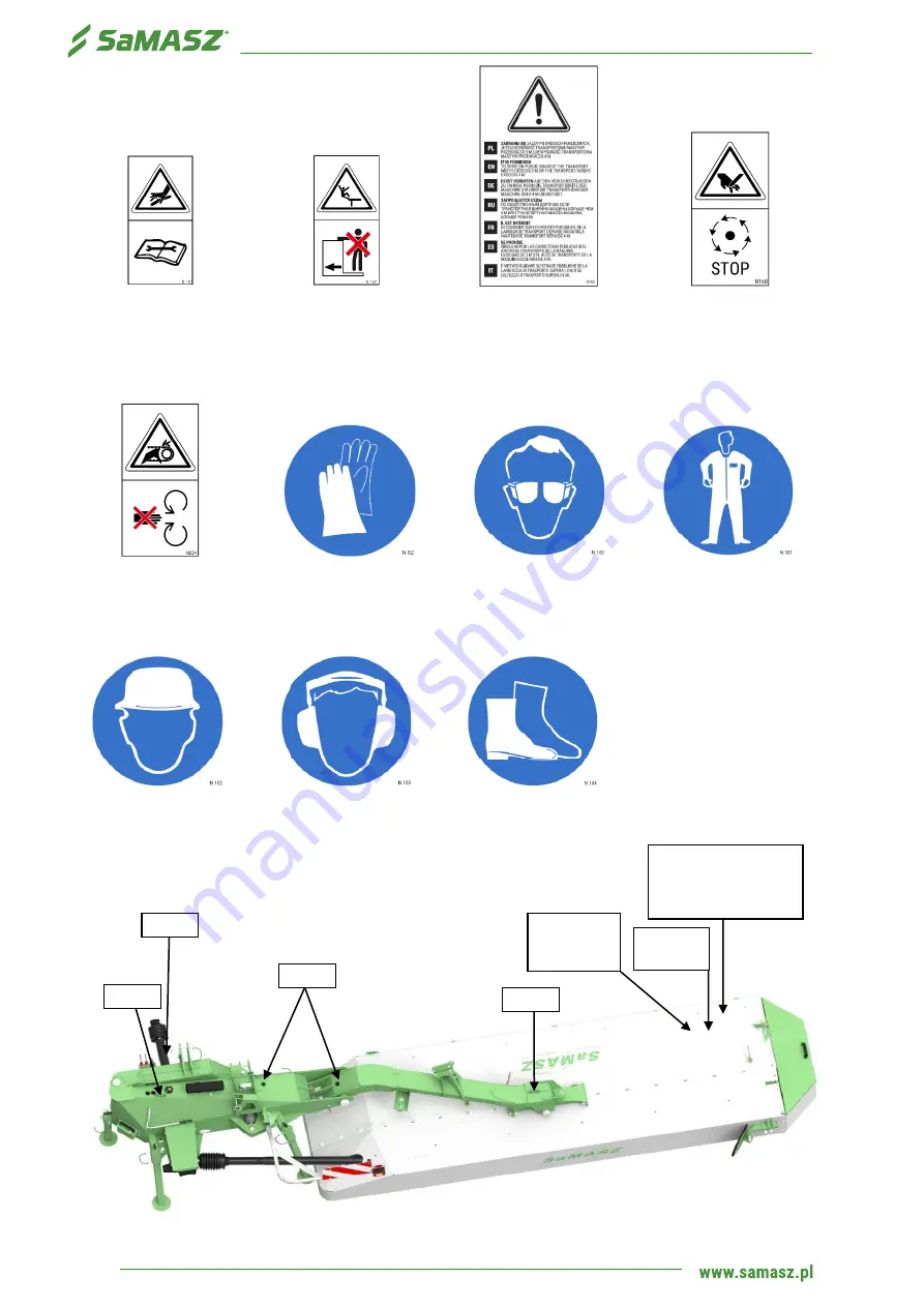 SaMASZ XT 390 Operator'S Manual Download Page 18