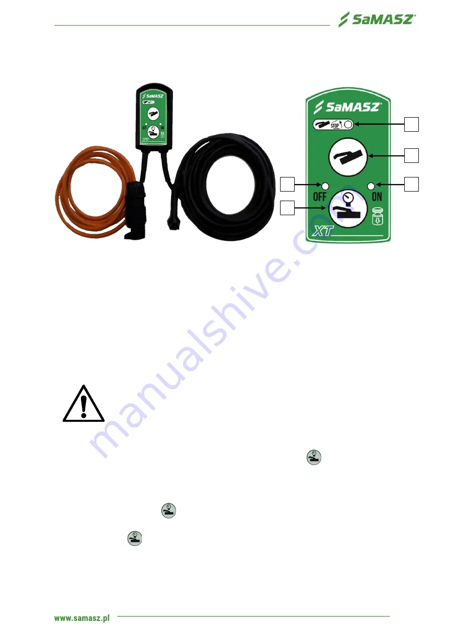 SaMASZ XT 390 Operator'S Manual Download Page 23