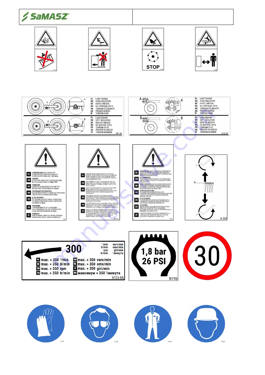 SaMASZ Z2-780 Operator'S Manual Download Page 16