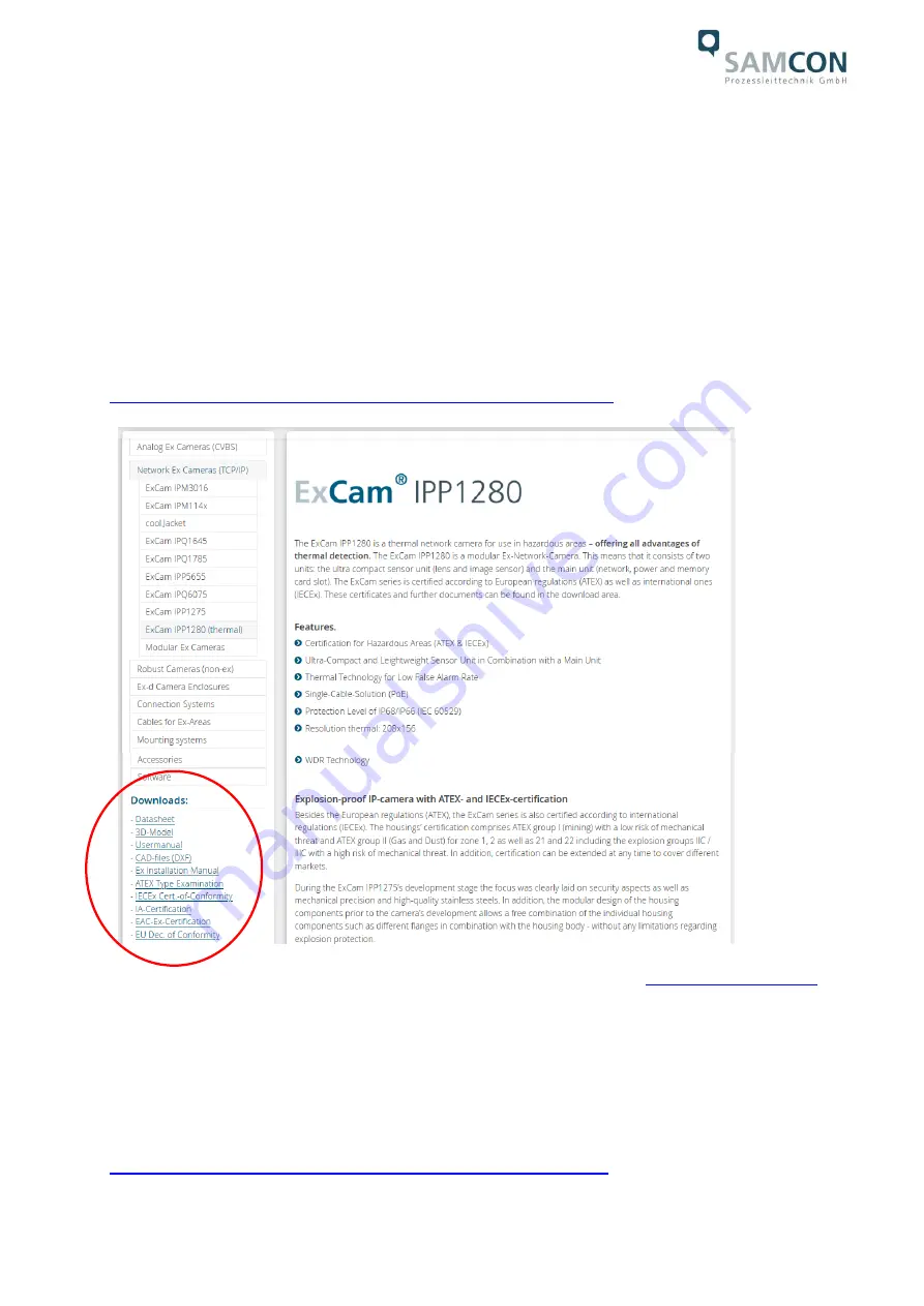 Samcon ExCam IPP1280 User Manual Download Page 24