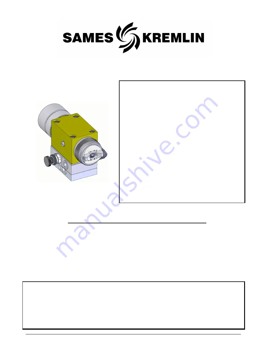 SAMES KREMLIN AIRMIX ATX Manual Download Page 11