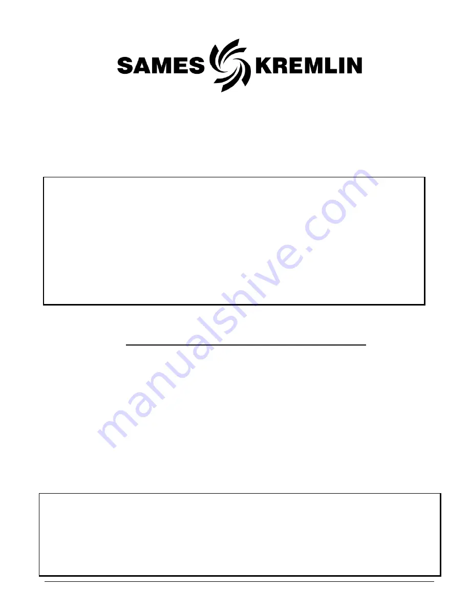 SAMES KREMLIN AIRMIX XCITE Light Manual Download Page 26