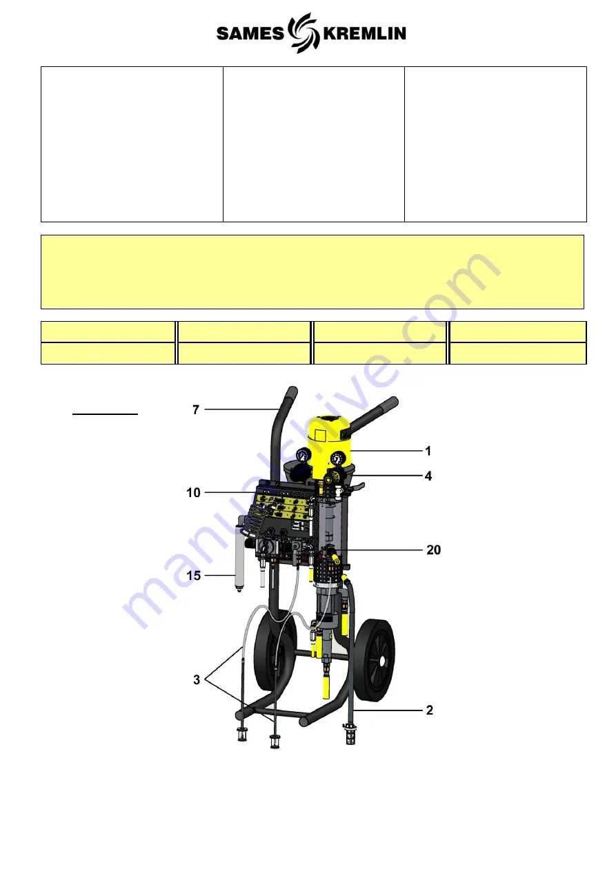 SAMES KREMLIN FLOWMAX AIRMIX PU 2160 F Скачать руководство пользователя страница 24