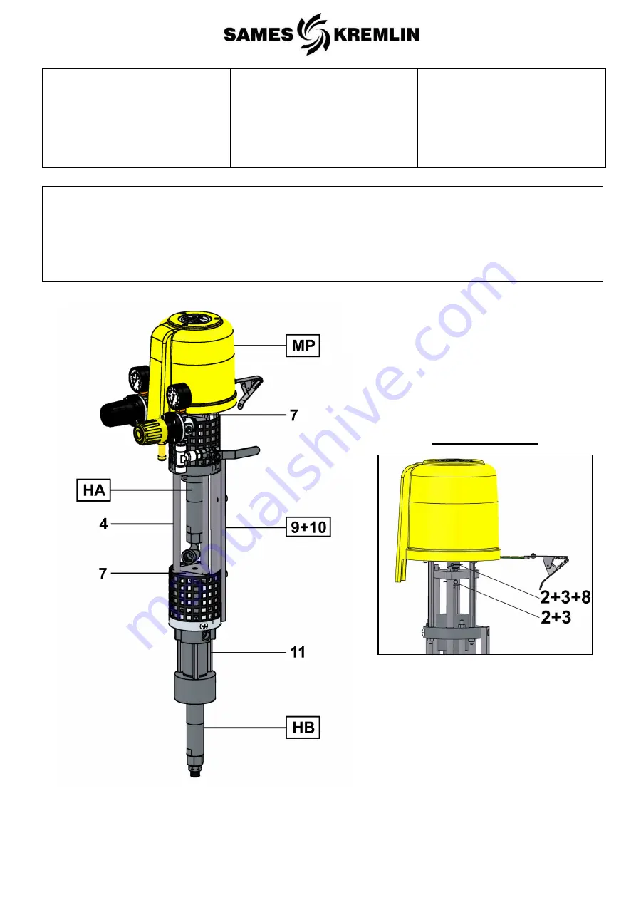 SAMES KREMLIN FLOWMAX AIRMIX PU 2160 F Скачать руководство пользователя страница 28