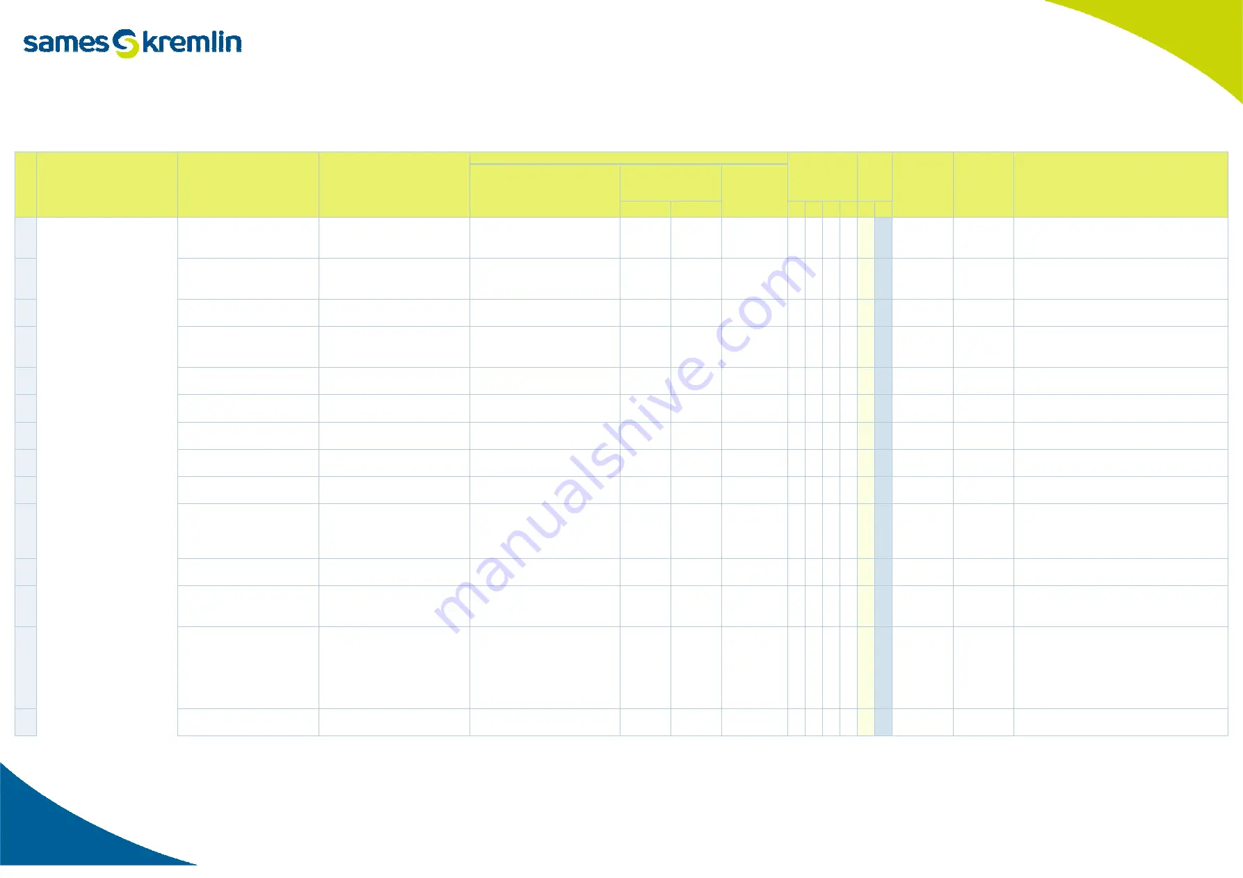 SAMES KREMLIN GNM 6080 Instruction Manual Download Page 80