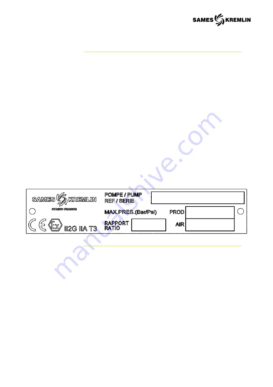 SAMES KREMLIN REXSON 2B0124 Скачать руководство пользователя страница 20