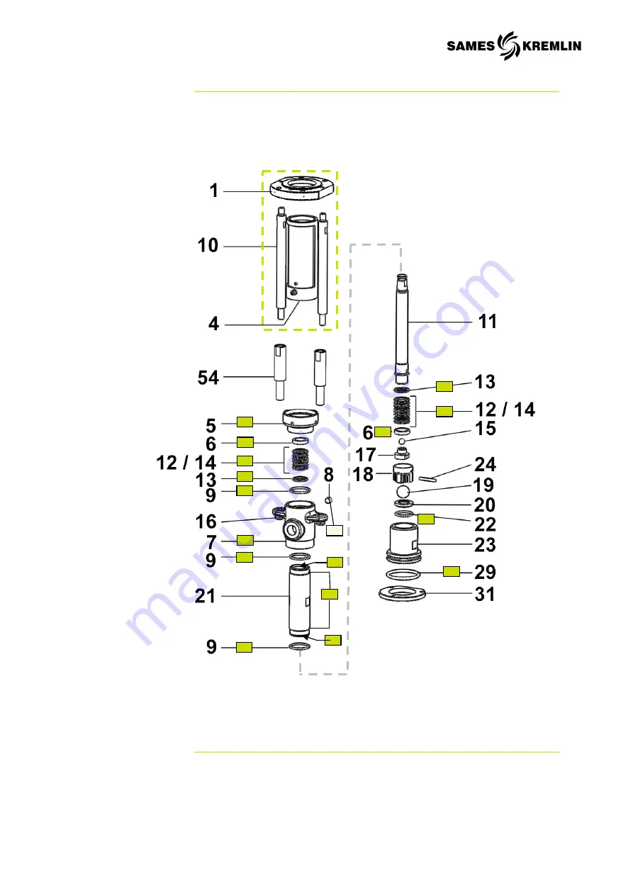 SAMES KREMLIN REXSON 2B0124 User Manual Download Page 44