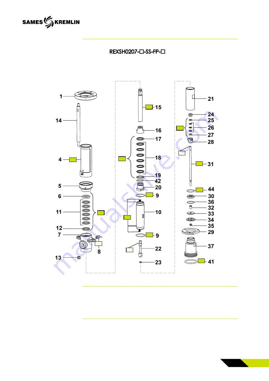 SAMES KREMLIN REXSON SH0207 Скачать руководство пользователя страница 37