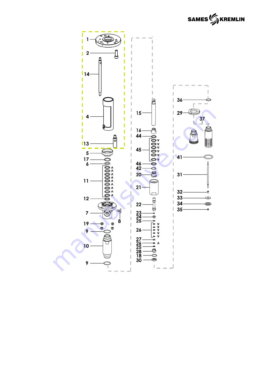 SAMES KREMLIN REXSON SH216 User Manual Download Page 46