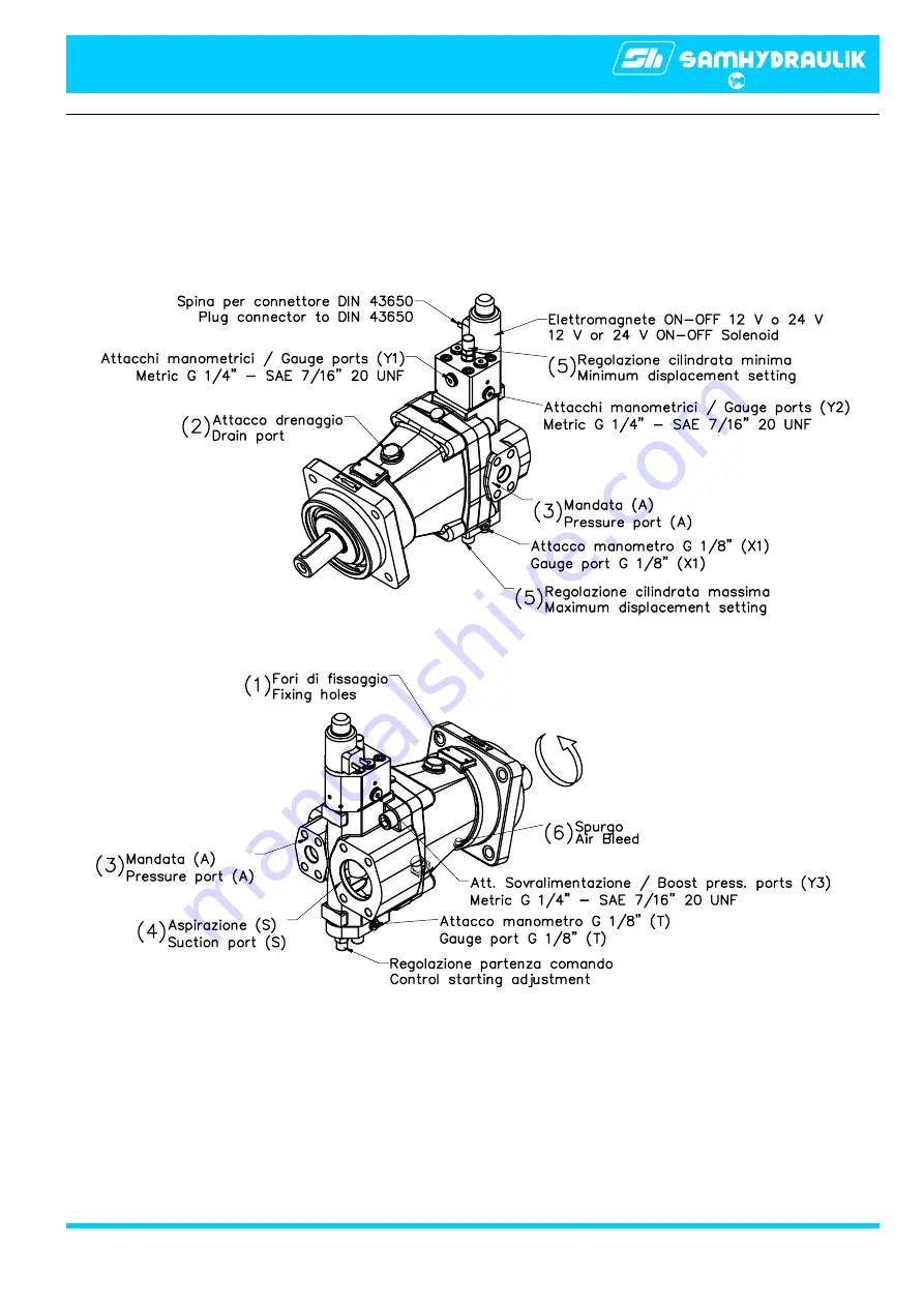 samhydraulik H1V 2EM Operator'S Manual Download Page 3