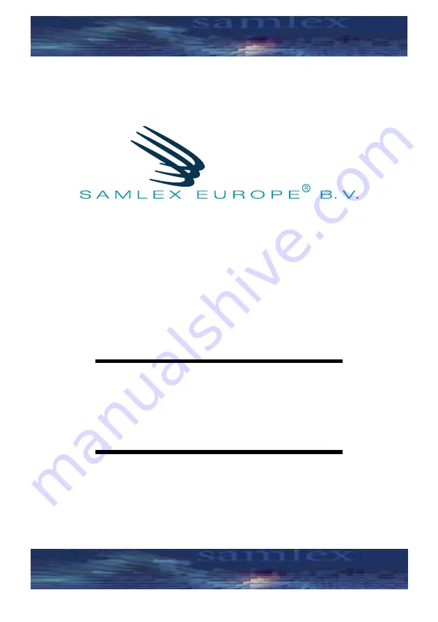 Samlex Europe SWI 400 Manual Download Page 1