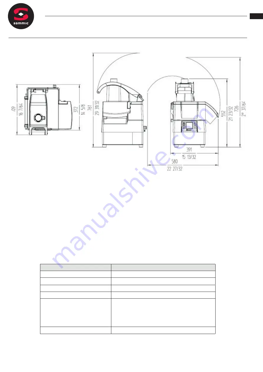 Sammic CA-3V User Manual Download Page 19