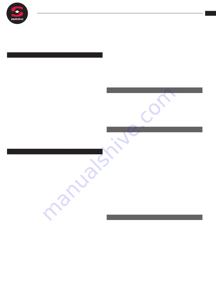 Sammic CA-3V User Manual Download Page 23