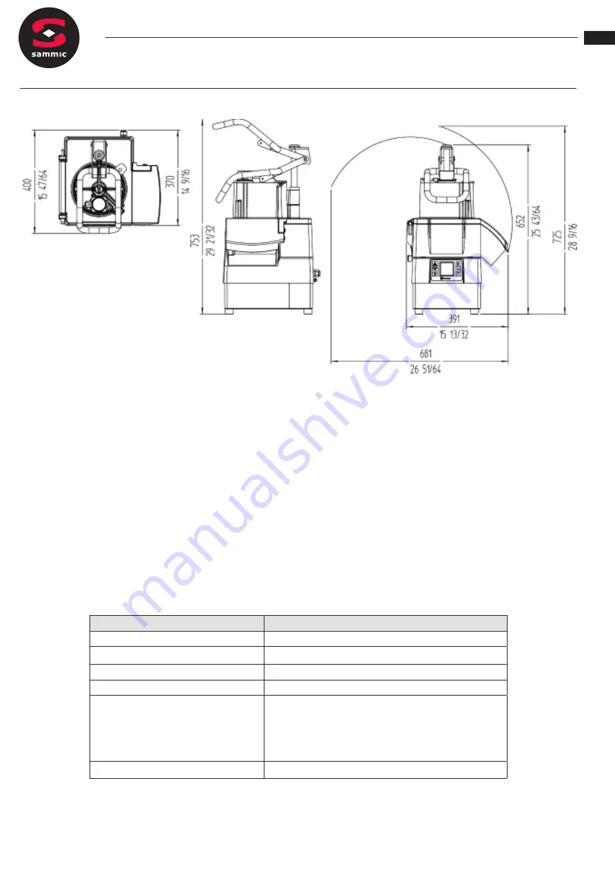 Sammic CA-3V User Manual Download Page 29